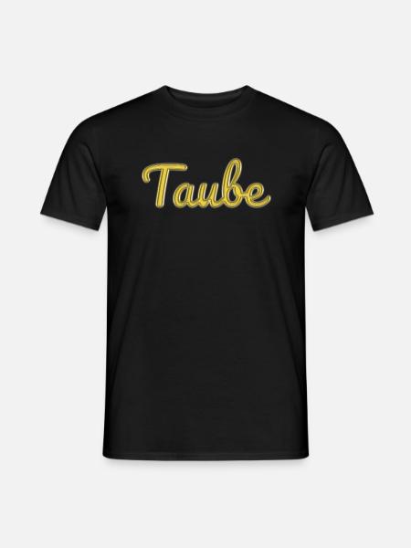 Taube - Männer T-Shirt - Schwarz