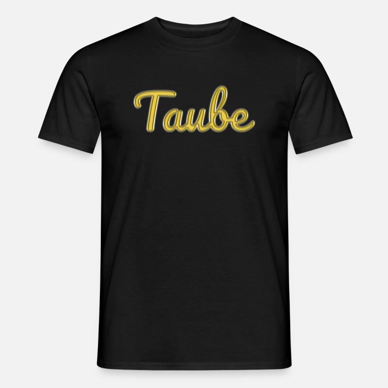 Taube - Männer T-Shirt - Schwarz