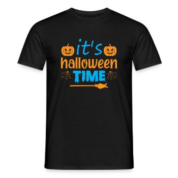 It s halloween time - humor - Men's T-Shirt - black - Front - AI Model Male 178 light (178cm)