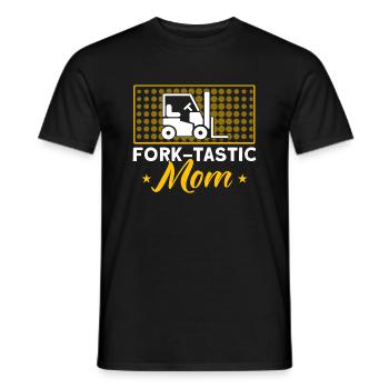 Forklift Driver Forklift Mom Gift - Men's T-Shirt - black - Front - AI Model Male 178 light (178cm)