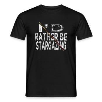 bday art astronomy lovers sayings present idea - Men's T-Shirt - black - Front - AI Model Male 178 light (178cm)