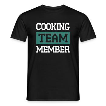 Cooking Team - Men's T-Shirt - black - Front - AI Model Male 178 light (178cm)