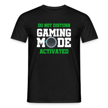 Do Not Disturb Gaming Mode Acitvated Video Game Pl - Männer T-Shirt - Schwarz - Vorne - AI Model Male 178 light (178cm)