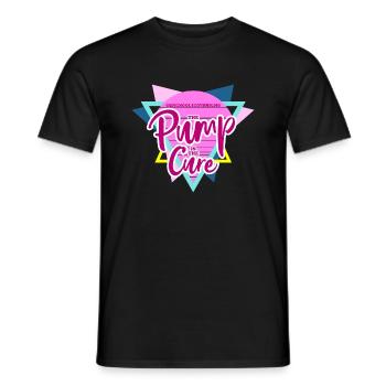 The Pump Is The Cure Bodybuilding Fitness - Men's T-Shirt - black - Front - AI Model Male 178 light (178cm)