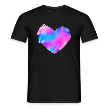 Fiançailles de mariage Saint-Valentin Love Fête des mères - T-shirt homme - noir - Devant - AI Model Male 178 light (178cm)