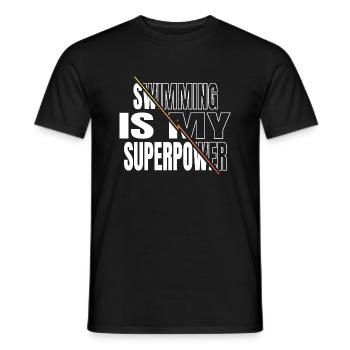 cyclisme nageurs anniversaire cadeau idée triathlon - T-shirt homme - noir - Devant - AI Model Male 178 light (178cm)