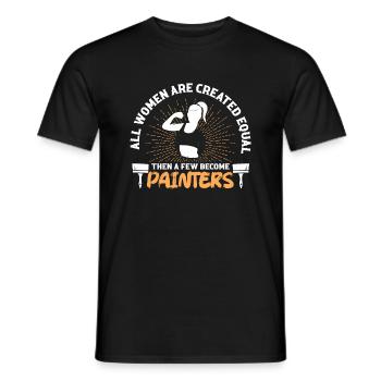 All Women Are Created Equal Then A Few Become Pain - Männer T-Shirt - Schwarz - Vorne - AI Model Male 178 light (178cm)