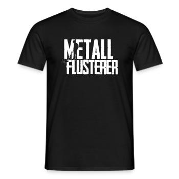 Metall Flüsterer Sondelgänger Metalldetektor - Männer T-Shirt - Schwarz - Vorne - AI Model Male 178 light (178cm)