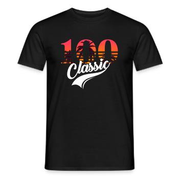 Vintage 100th Anniversary - Men's T-Shirt - black - Front - AI Model Male 178 light (178cm)