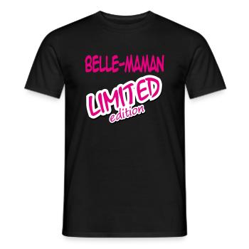 BELLE MAMAN LIMITED EDITION - Men's T-Shirt - black - Front - AI Model Male 178 light (178cm)