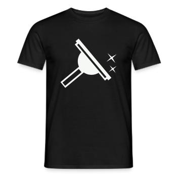 Fenster Reiniger - Männer T-Shirt - Schwarz - Vorne - AI Model Male 178 light (178cm)