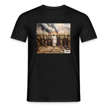 3ème guerre mondiale - T-shirt homme - noir - Devant - AI Model Male 178 light (178cm)