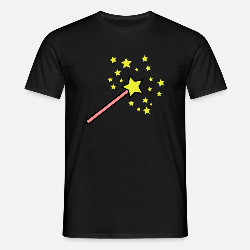 zauberstab_3c - Männer T-Shirt - Schwarz