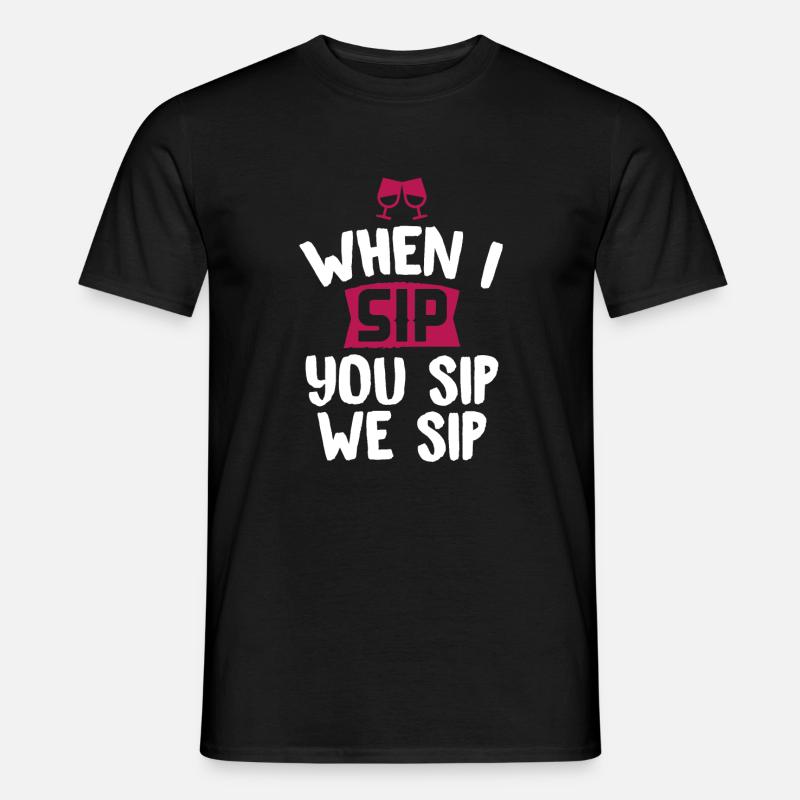 drinking - Männer T-Shirt - Schwarz