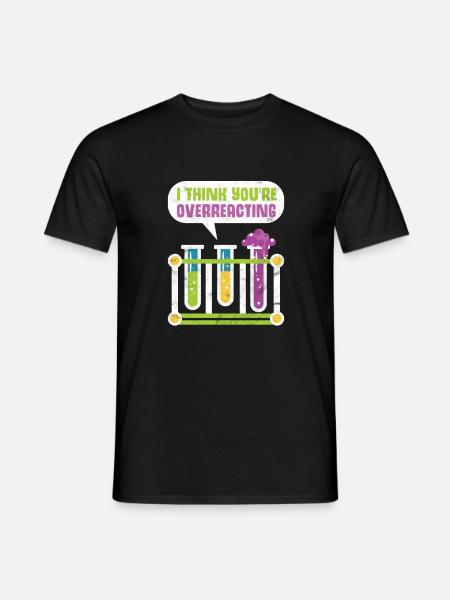 Dites chimie chimiste nerd cadeau université - T-shirt homme - noir