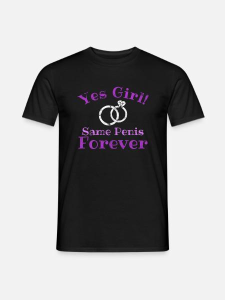 Junggesellinnenabschied Braut Penis Geschenk JGA - Männer T-Shirt - Schwarz