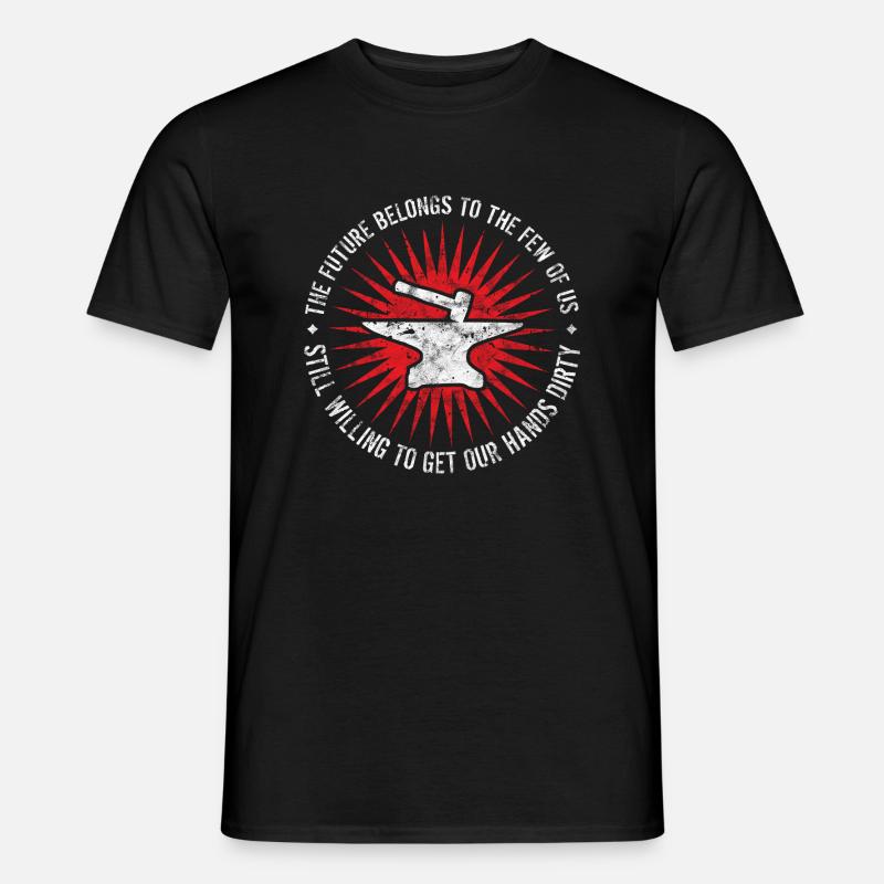 Hammer and Anvil Blacksmith - Men’s T-shirt - black