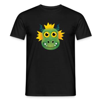 Kind Dragon Corona - T-shirt homme - noir - Devant - AI Model Male 178 light (178cm)