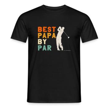 Meilleur papa par Par Golf Fête des pères Quarantaine 2020 - T-shirt homme - noir - Devant - AI Model Male 178 light (178cm)