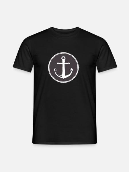 Marine anchor symbol - Men's T-Shirt - black
