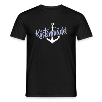 Anker Motiv Norddeutschland Küstenmädel - Männer T-Shirt - Schwarz - Vorne - AI Model Male 178 light (178cm)