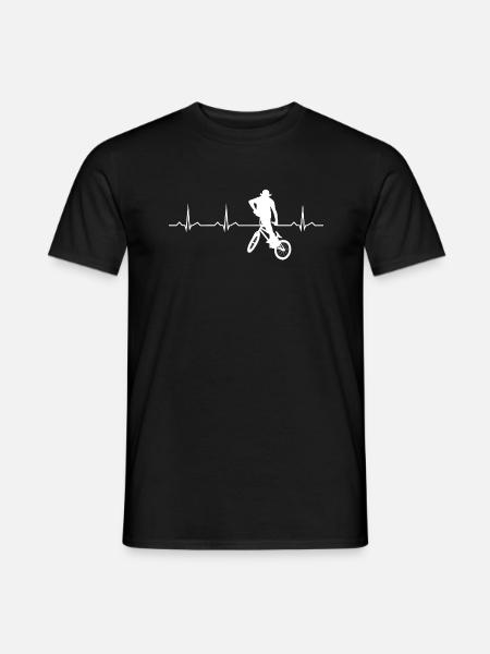 Heartbeat BMX Bike for Boys Kids Bmx Bike - Men's T-Shirt - black