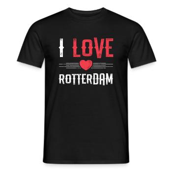 J’adore Rotterdam - T-shirt homme - noir - Devant - AI Model Male 178 light (178cm)