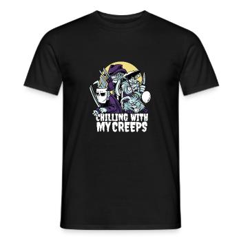 25797 bunnytshirt pr et t shirt - T-shirt homme - noir - Devant - AI Model Male 178 light (178cm)