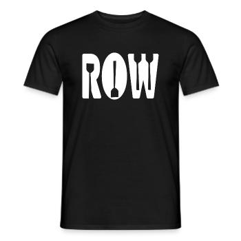 ROW Awesome Paddle Rowing Designs T-Shirt Present - Men's T-Shirt - black - Front - AI Model Male 178 light (178cm)