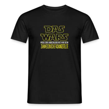 Das Wars Beruf Zahnmedizinische Fachangestellte - Männer T-Shirt - Schwarz - Vorne - AI Model Male 178 light (178cm)