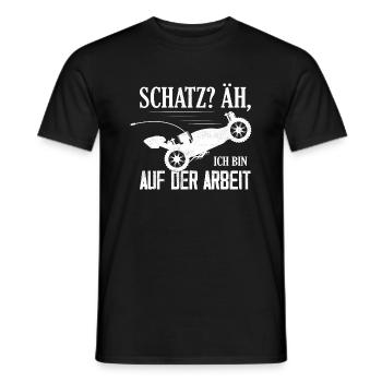 Schatz? Äh, Ich bin auf der Arbeit RC Car Modellb - Männer T-Shirt - Schwarz - Vorne - AI Model Male 178 light (178cm)