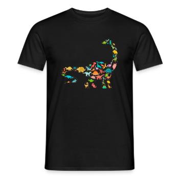 Brachiosaurus Dinosaures - T-shirt homme - noir - Devant - AI Model Male 178 light (178cm)