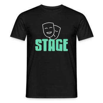 STAGE Cool Designs For Actors & Actress T-Shirt - Men's T-Shirt - black - Front - AI Model Male 178 light (178cm)