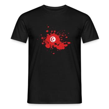 Tunisia - Men's T-Shirt - black - Front - AI Model Male 178 light (178cm)