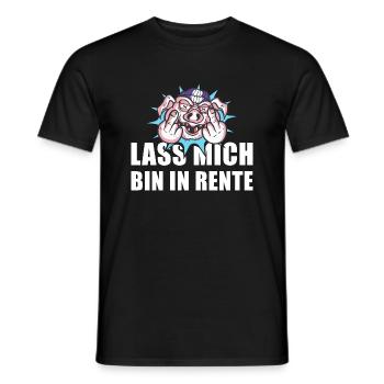 Pensionierung Lass Mich Bin In Rente - Männer T-Shirt - Schwarz - Vorne - AI Model Male 178 light (178cm)