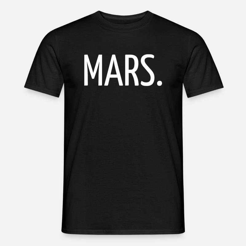 März - Männer T-Shirt - Schwarz