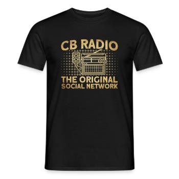 Code Morse radioamateur amateur Gesch - T-shirt homme - noir - Devant - AI Model Male 178 light (178cm)