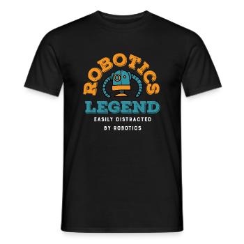 Robotics Legend Mechanic Robot Engineer - Men's T-Shirt - black - Front - AI Model Male 178 light (178cm)