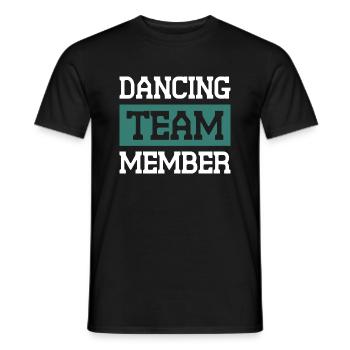 Dancing Team - Männer T-Shirt - Schwarz - Vorne - AI Model Male 178 light (178cm)