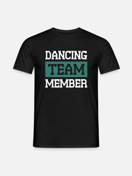 Dancing Team - Männer T-Shirt - Schwarz
