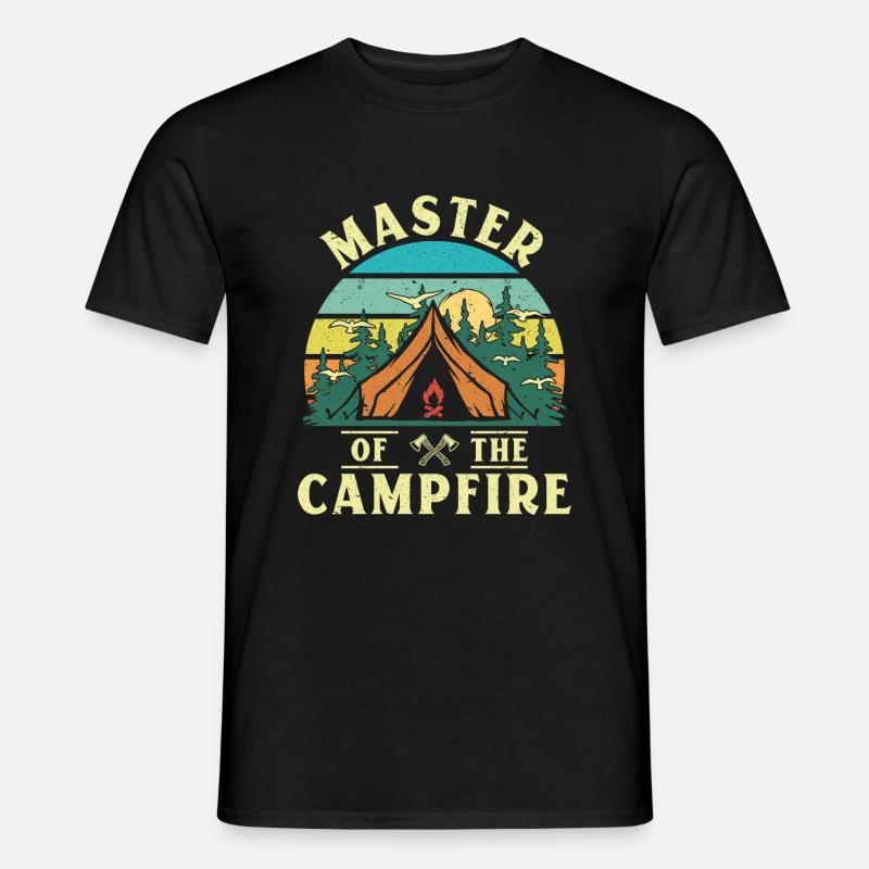 Master of the Campfire - Männer T-Shirt - Schwarz