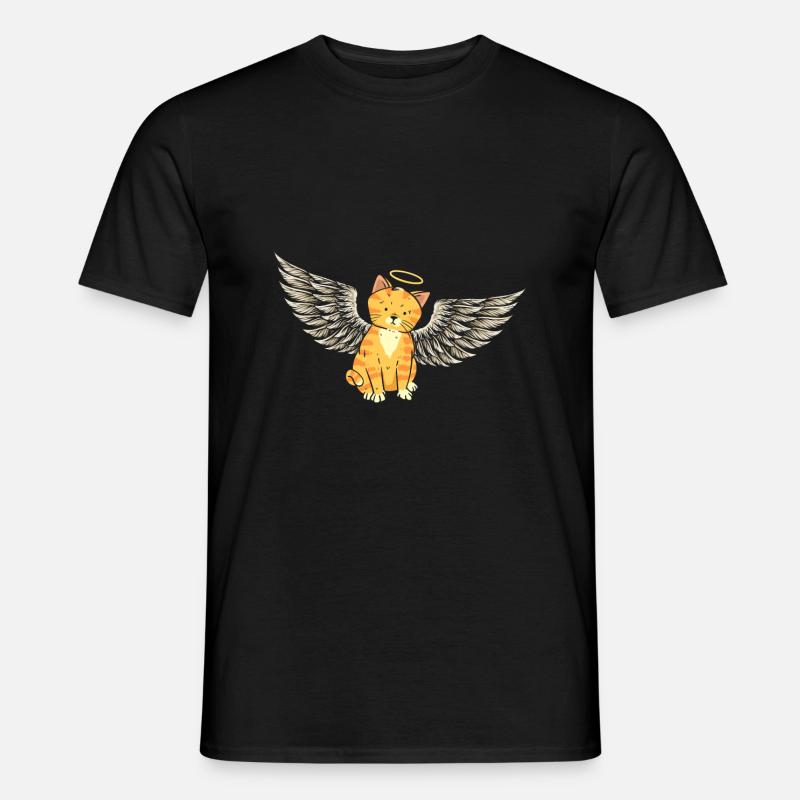 Ange Chat - T-shirt homme - noir