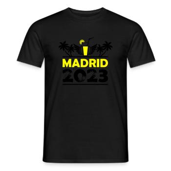 Madrid 2023 - Männer T-Shirt - Schwarz - Vorne - AI Model Male 178 light (178cm)