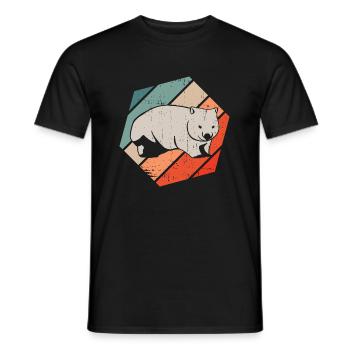Faune, animaux, nature, rongeurs, nature sauvage - T-shirt homme - noir - Devant - AI Model Male 178 light (178cm)