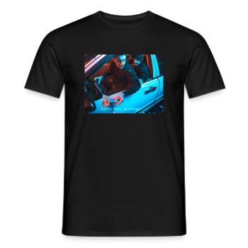 « Attrapez de vrais criminels » Conception de réglage automobile - T-shirt homme - noir - Devant - AI Model Male 178 light (178cm)