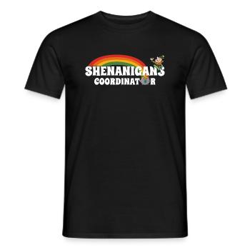 Coordonnatrice des manigances de la Saint-Patrick 2023 - T-shirt homme - noir - Devant - AI Model Male 178 light (178cm)