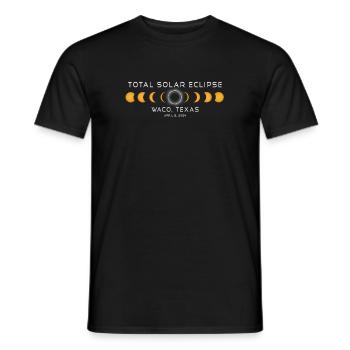 Waco Texas Solar Eclipse 2024 8 avril Souvenir - T-shirt homme - noir - Devant - AI Model Male 178 light (178cm)