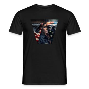 Ein gemeinsames Ziel, Disponent - Männer T-Shirt - Schwarz - Vorne - AI Model Male 178 light (178cm)