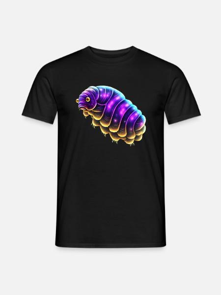 Bärtierchen, Weltall, Tardigrade, Weltraum, Kosmos - Männer T-Shirt - Schwarz