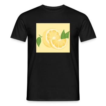 Lemon lemon - Men's T-Shirt - black - Front - AI Model Male 178 light (178cm)